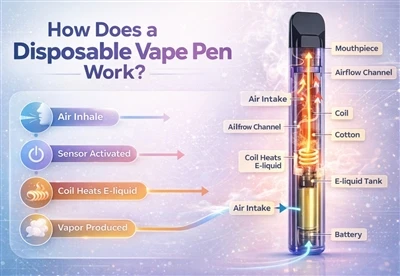 Hoe werkt een wegwerppen van vape pen?