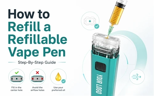 Hoe een hervulbare vape -pen opnieuw te vullen: Step - door - Stapgids en voo...